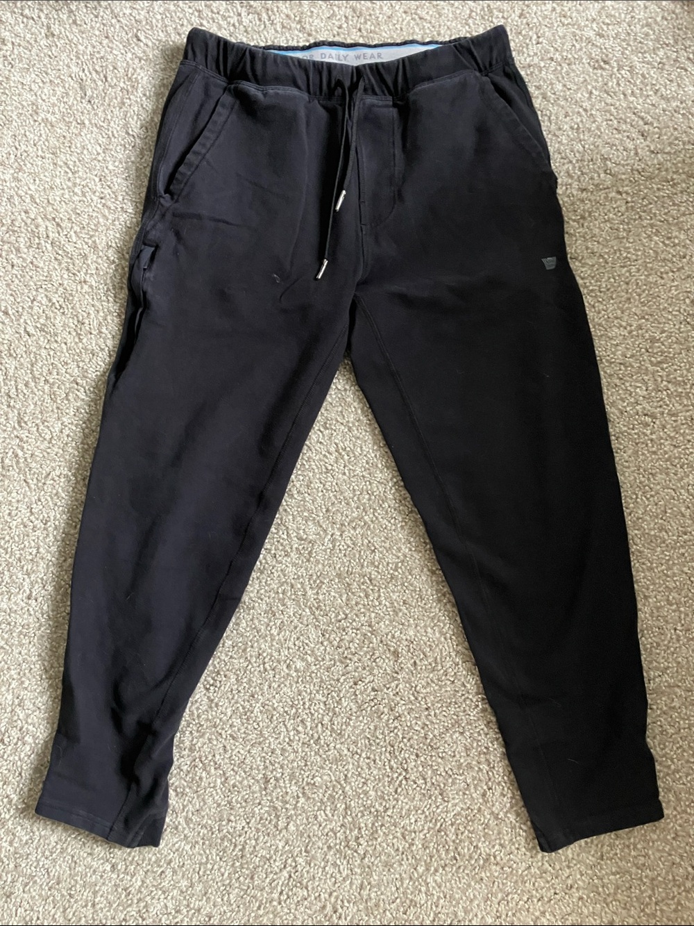 Mack Weldon Ace Sweatpants Mens Small Black Pants